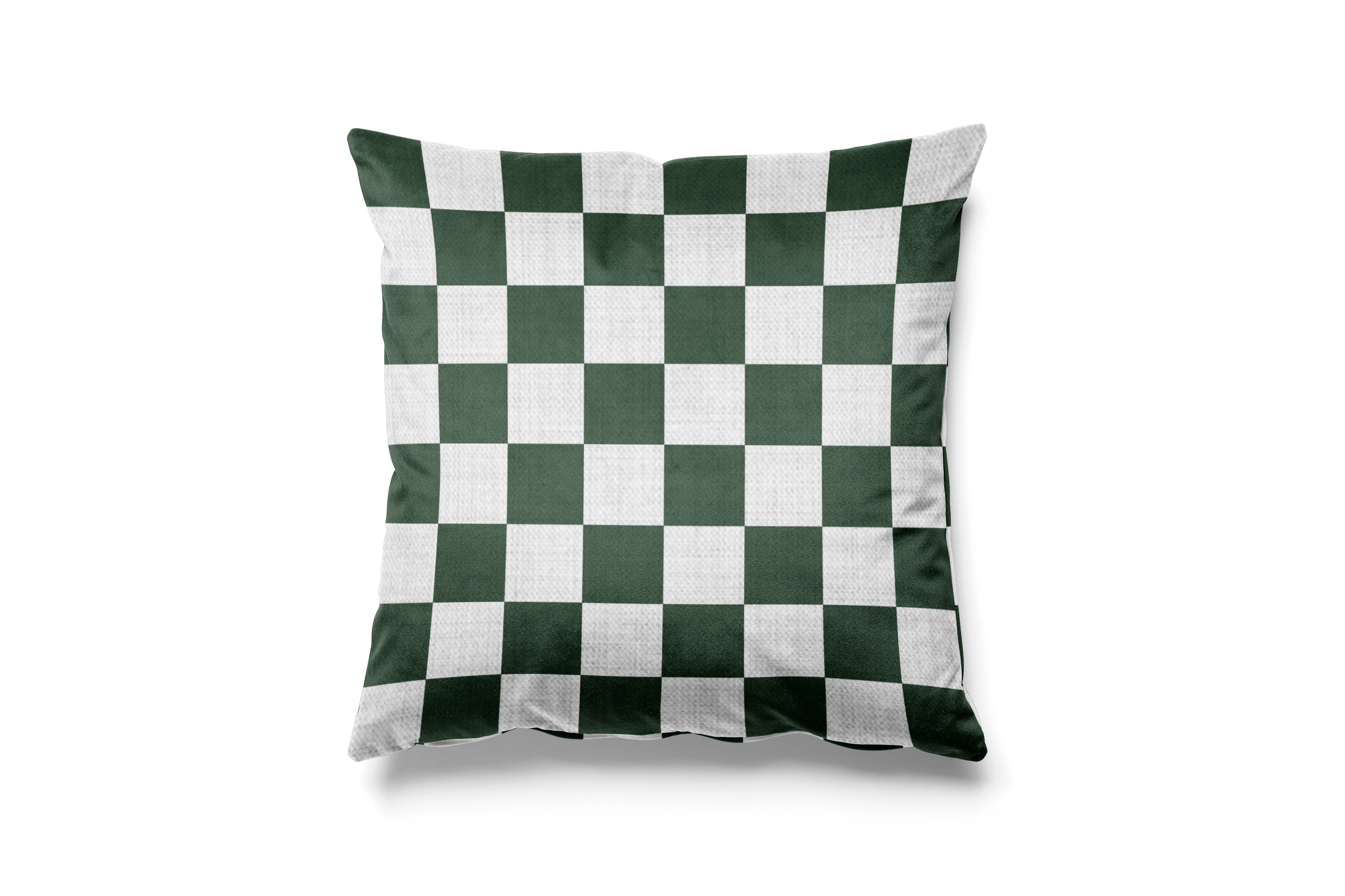 Pistachio Checks | Green and White Check Cushion