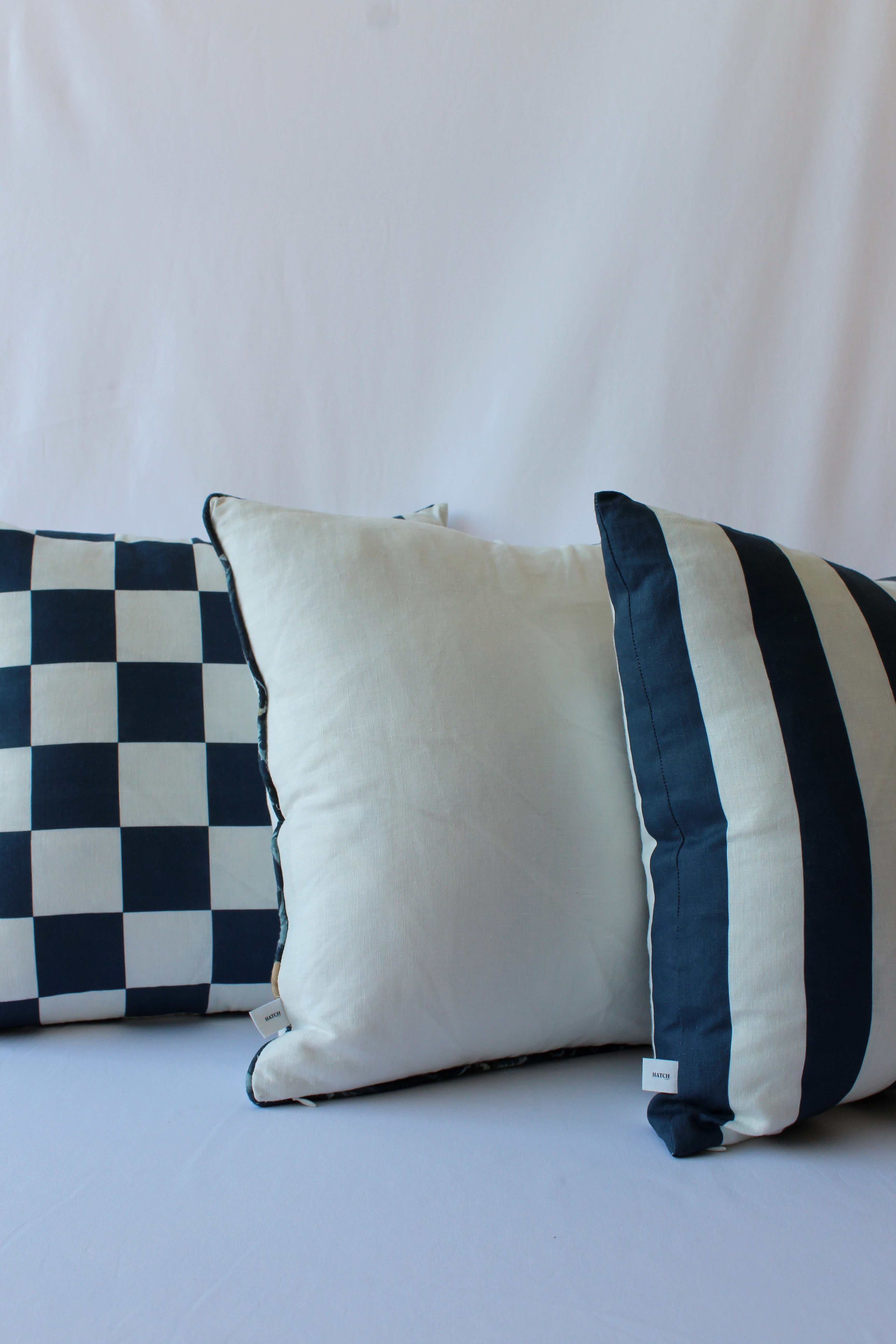 Navy cushion collections designed by our founder who is an interior designer